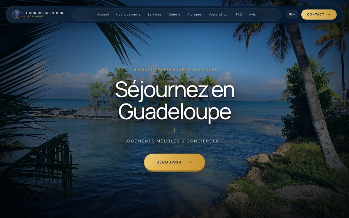 Site web La Conciergerie Bunel